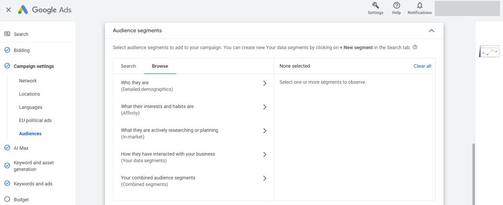 Google Ads Audience Targeting