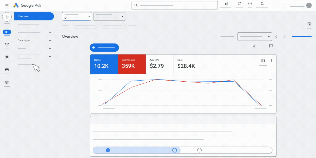 Google Ads new campaign setup