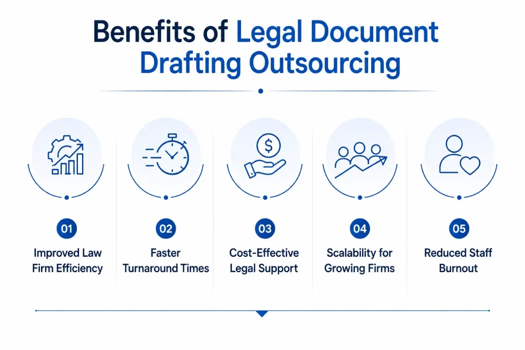Legal Document Drafting Outsourcing Infographic