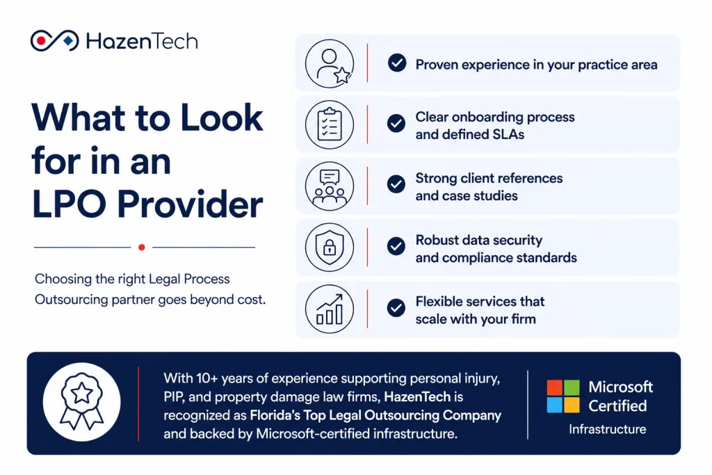 What to Look for in a Legal Process Outsourcing Provider